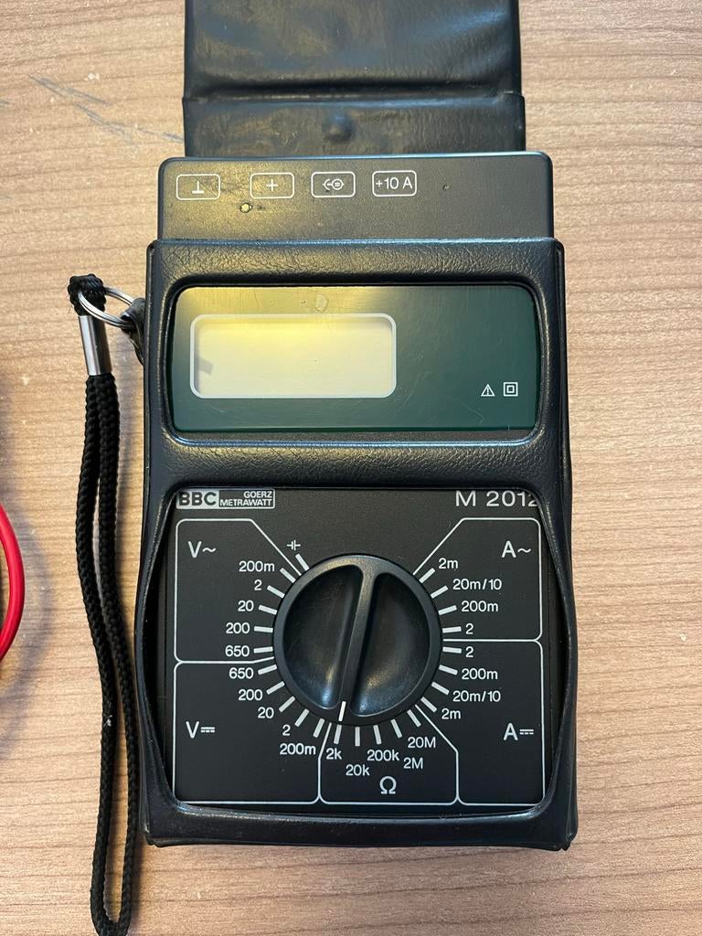 BBC Goerz Metrawatt M 2012 Multimeter met Fluke meetsnoeren, Doe-het-zelf en Verbouw, Ophalen of Verzenden, Gebruikt, Multimeter
