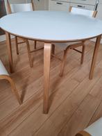 Ronde tafel met 4 stoelen (Ikea), Ophalen of Verzenden, Gebruikt, 4 tot 6 stoelen