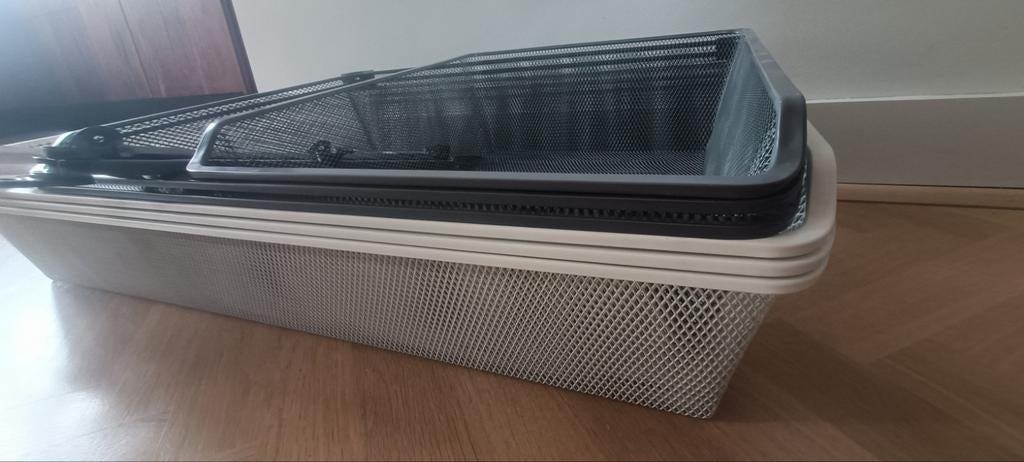 Ikea KOMPLEMENT fijndraad manden met aantal rails, Ophalen, Rond, Kunststof, Minder dan 30 cm