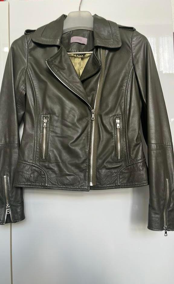 Groen leren jasje Arma mt 38, Ophalen of Verzenden, Zo goed als nieuw, Maat 38/40 (M), Groen