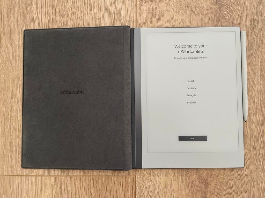 Remarkable 2 paper tablet met pen en hoes, Computers en Software, Tekentablets, Ophalen of Verzenden, Zo goed als nieuw, Draadloos