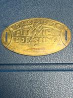 Zeldzaam Rijwielbelastingplaatje 1920, Verzamelen, Overige Verzamelen, Ophalen of Verzenden, Gebruikt