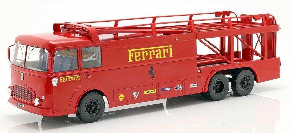 Norev 1/18 Fiat Bartoletti Ferrari Transporter, Ophalen of Verzenden, Nieuw, Auto, Norev
