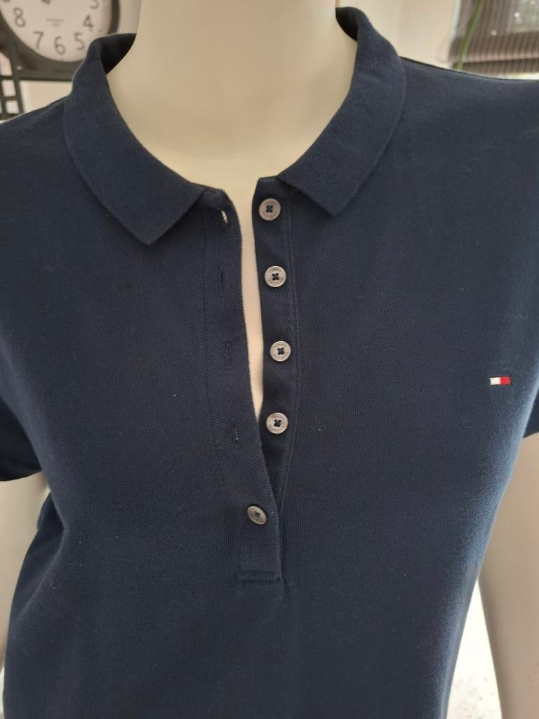 Tommy hilfiger dames polo xxxl 44 slim fit, Blauw, Maat 42/44 (L), Ophalen of Verzenden, Zo goed als nieuw