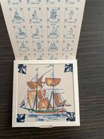 KLM Business class Delfts Blauw Tegeltje - Man o' War Schip, Verzamelen, Merken en Reclamevoorwerpen, Ophalen of Verzenden, Zo goed als nieuw
