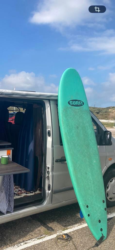 Surfboard softtop 7”6, Watersport en Boten, Golfsurfen, Ophalen, Gebruikt, Longboard, Met koord