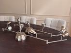 2x IKEA Barometer plafondrail met 5 spots, chroom, Ophalen, Halogeen, Metaal of Aluminium, Zo goed als nieuw