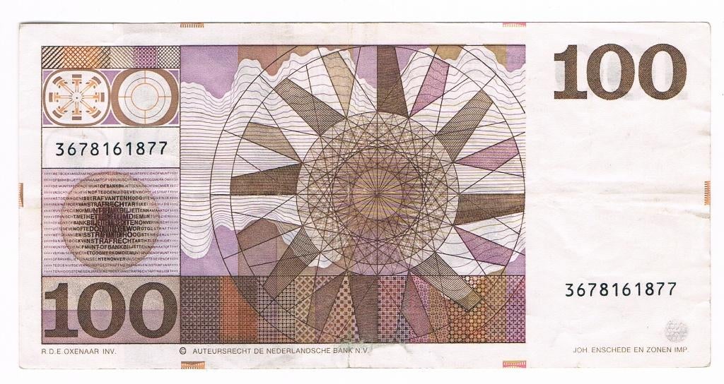100 gulden 14 mei 1970 De Ruyter, Postzegels en Munten, Bankbiljetten | Nederland, Ophalen of Verzenden, 100 gulden, Los biljet