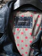 Leren jas maat L, Ophalen of Verzenden, Gedragen, Maat 42/44 (L), Blauw