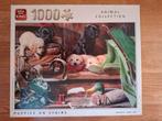 King puzzel 1000 stukjes Puppies on Stairs, Ophalen of Verzenden, 500 t/m 1500 stukjes, Gebruikt, Legpuzzel