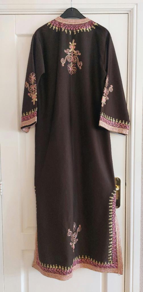 Marokkaanse kaftan, Kleding | Dames, Gelegenheidskleding, Maat 38/40 (M), Overige typen, Bruin, Verzenden