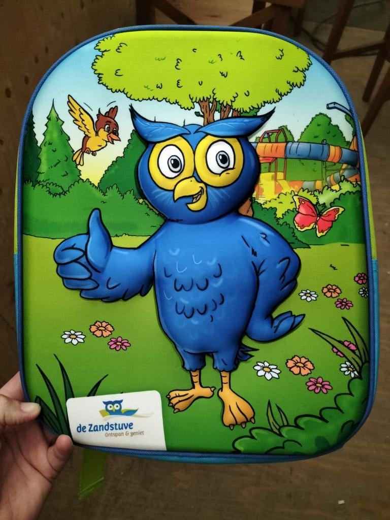 Rugtas met uil van De Zandstuve, Ophalen of Verzenden, Nieuw, Overige merken