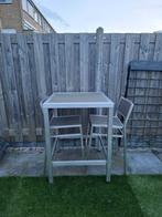 Moderne Sombrero Barset met 2 Krukken - Aluminium & Hout, Met voetsteun, Ophalen of Verzenden, Zo goed als nieuw, 90 cm of meer