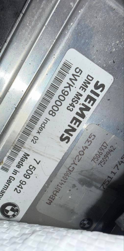 BMW DME MS43 ECU Siemens 5WK90008 Motorregelapparaat, Auto-onderdelen, Ophalen, Gebruikt, BMW