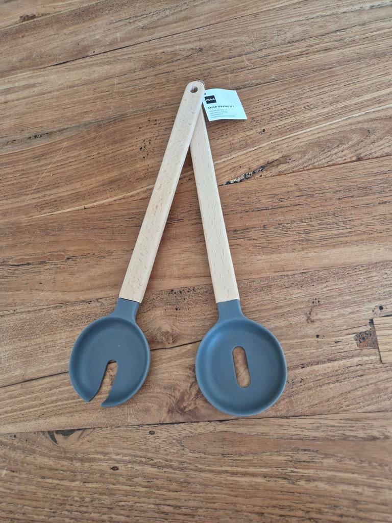 Salade lepels Hema, Ophalen of Verzenden, Nieuw, Hout, Bestekset