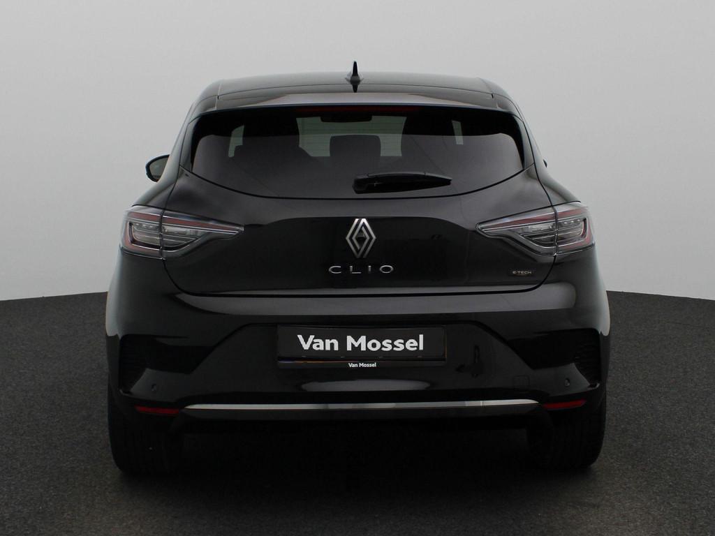 Renault Clio E-Tech Full Hybrid 145 techno | Automaat | Navi, Auto's, Euro 6, Leder en Stof, Zwart, Origineel Nederlands
