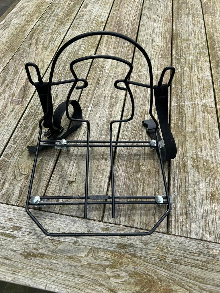 Zwart fietsenrekje Steco voor schooltas/rugzak, Fietsen en Brommers, Ophalen, Gebruikt