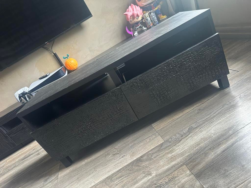 Zelf gemaakt tv meubel slang motief, Ophalen, Gebruikt, 100 tot 150 cm, Minder dan 100 cm