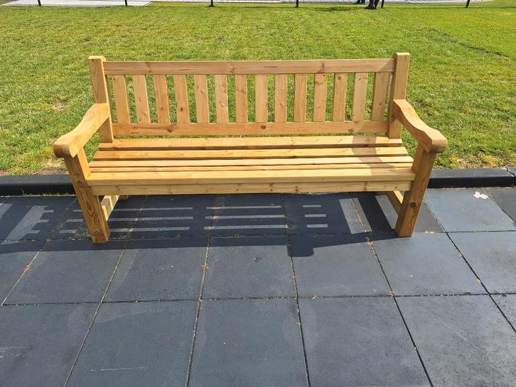 Tuinbank Dwingeloo, 200cm breed, teakhout, Tuin en Terras, Tegels en Klinkers, Nieuw, Overige typen, Hout, Ophalen of Verzenden