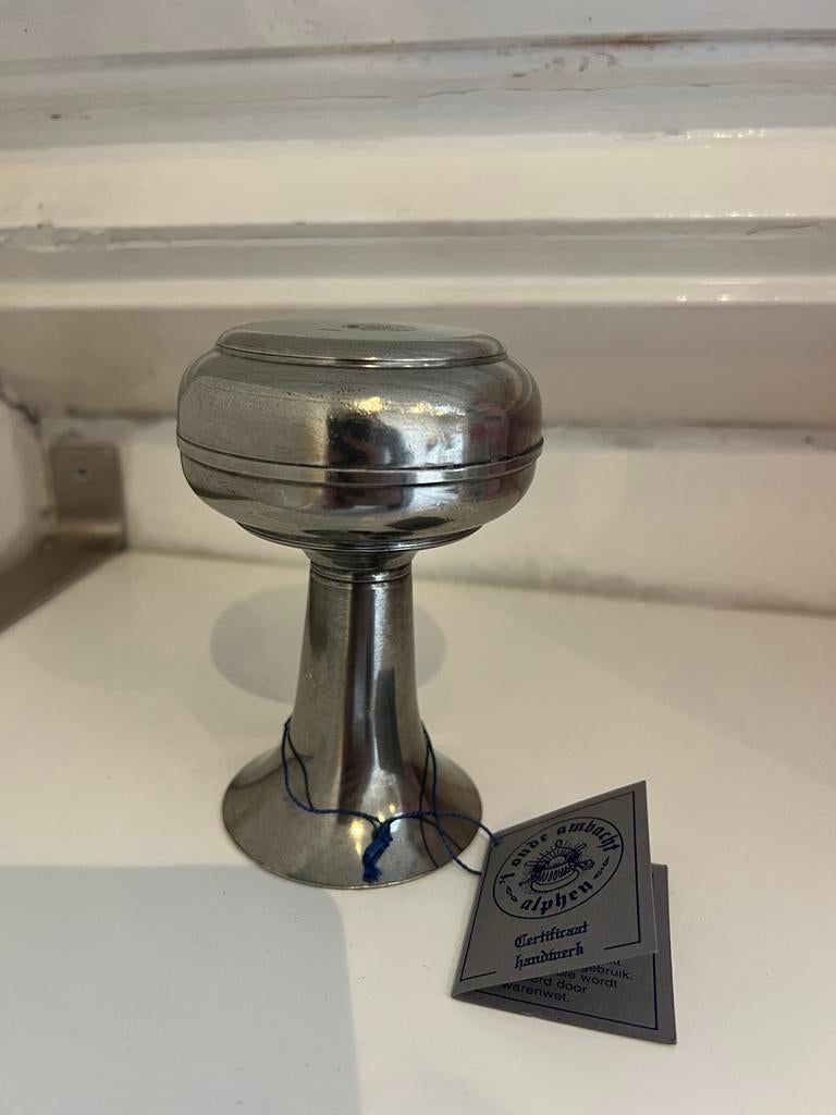 Tinnen Deurklink van 't Oude Ambacht Alphen, Antiek en Kunst, Ophalen of Verzenden