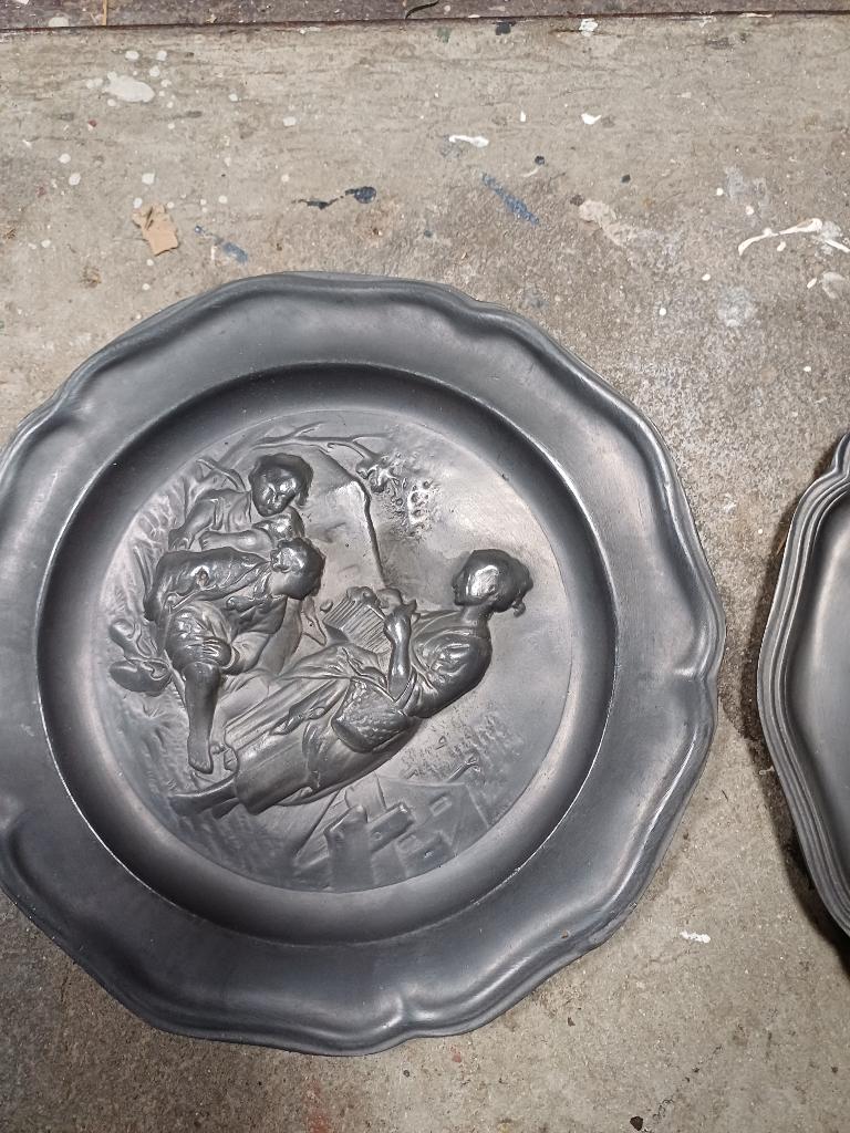 TINNEN BORDEN, Antiek en Kunst, Antiek | Tin, Ophalen