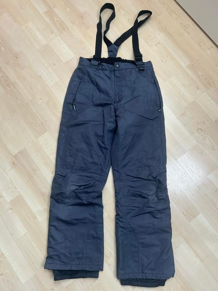 Skibroek maat 152 donkergrijs/-blauw, Kleding | Heren, Wintersportkleding, Ophalen of Verzenden, Zo goed als nieuw, Overige maten