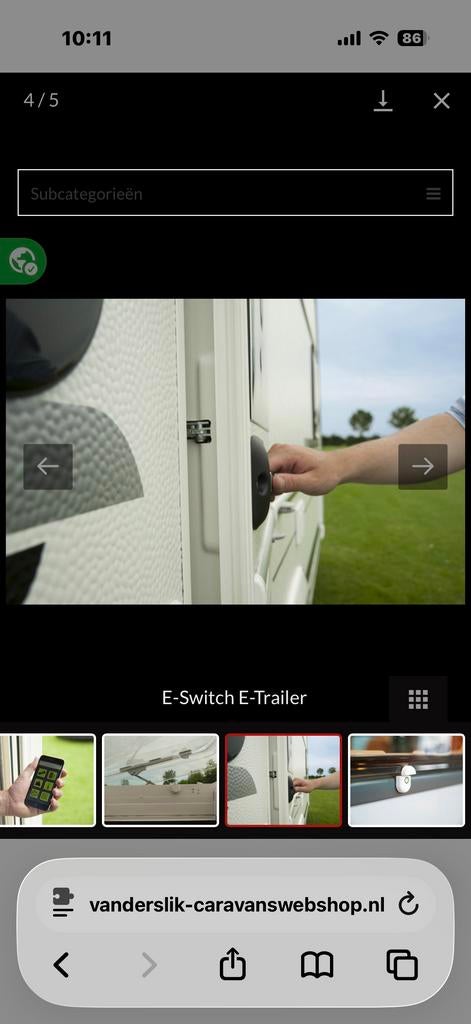 E-trailer E-switch, Caravans en Kamperen, Caravan accessoires, Ophalen of Verzenden, Nieuw