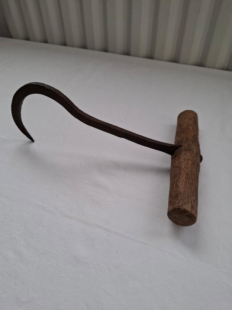 oude hooi/stro/riet haak, Antiek en Kunst, Ophalen of Verzenden