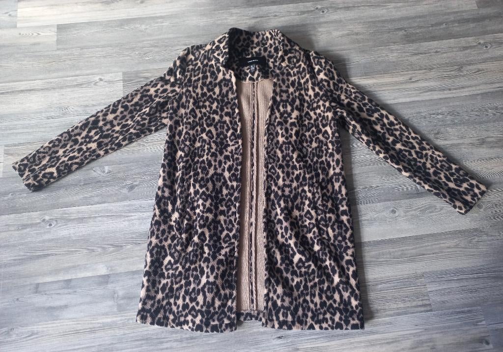 Gaaf panter vest / zomerjasje Vero Moda maat M, Kleding | Dames, Truien en Vesten, Maat 38/40 (M), Bruin, Vero Moda, Ophalen of Verzenden