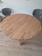 Woood ronde houten tafel - 130 cm diameter, Ophalen, Gebruikt, Rond, 100 tot 150 cm