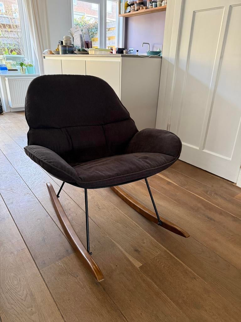 Schommelstoel Lounge Chair Rocky Dark, Ophalen, Gebruikt, Eén