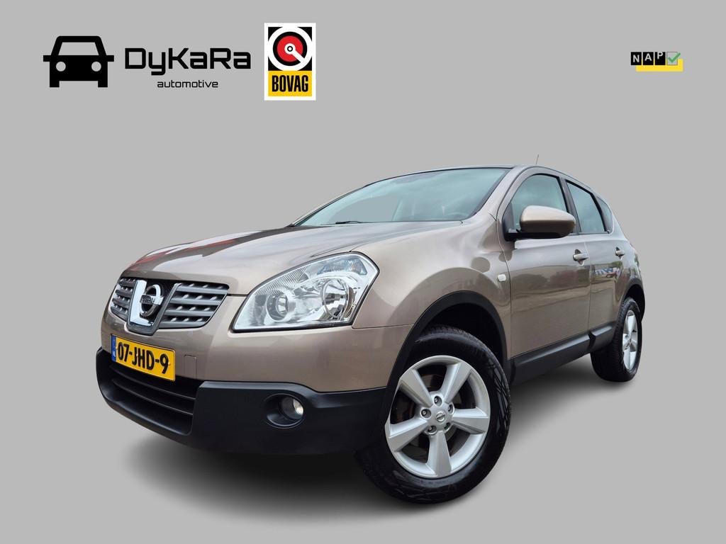 Nissan Qashqai 2.0 Acenta 4WD Carplay, Camera, Trekhaak, NAP, Auto's, Nissan, Gebruikt, Zwart, 4 cilinders, Bruin
