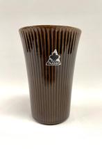 vaasje Potterie De Driehoek Huizen vintage jaren ‘70, Gebruikt, Overige kleuren, Aardewerk of Porselein, Ophalen of Verzenden