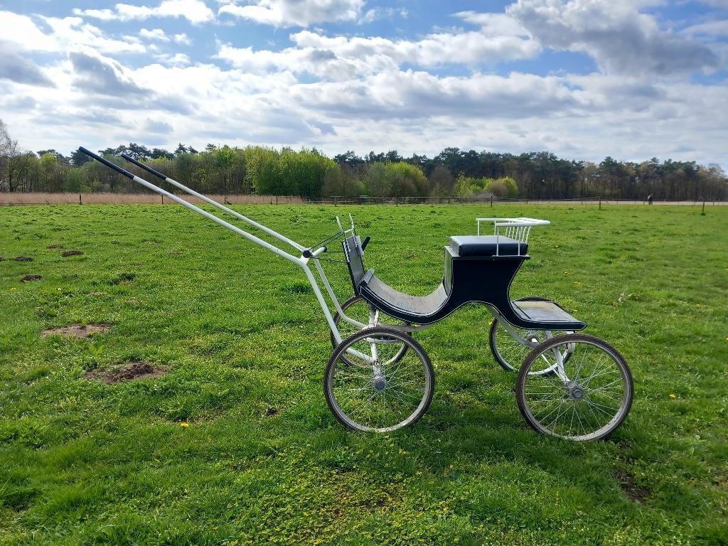 Menwagen ( enkel en dubbelspan), Dieren en Toebehoren, Zo goed als nieuw, Marathonwagen, Pony