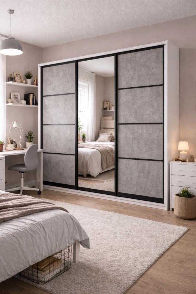 KLEDINGKAST MET TRANSPORT EN MONTAGE