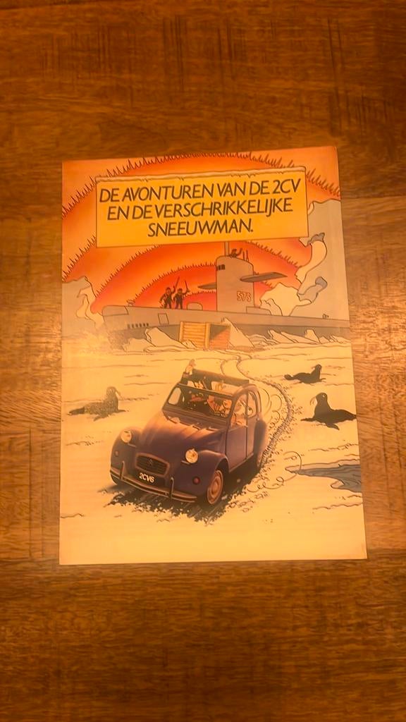 Citroën 2CV Kuifje stripverhaal brochure - Nederlands, Ophalen of Verzenden, Zo goed als nieuw, Citroën
