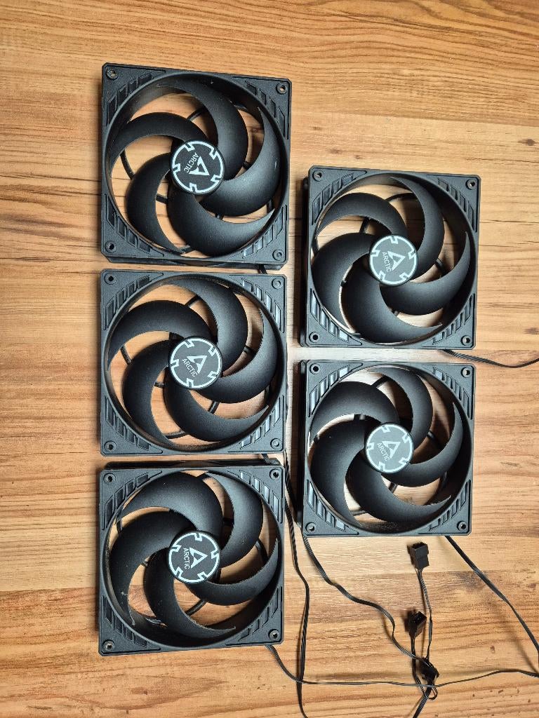 Casefans 140mm, Arctic P14 PWM PST, 5 stuks, Verzenden, Zo goed als nieuw, Luchtkoeling