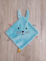 Knuffel knuffeldoekje Hema konijn blauw haas L1427, Ophalen of Verzenden, Zo goed als nieuw, Konijn