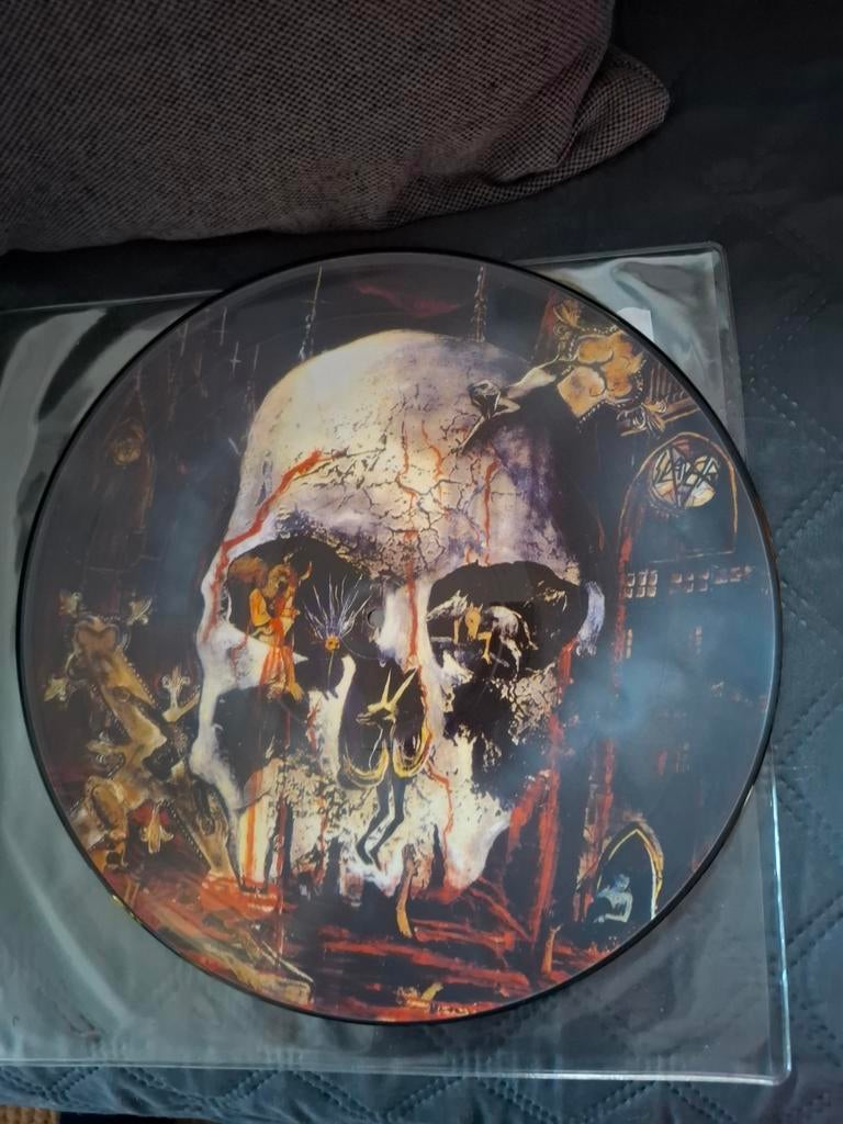 Slayer- Reign in blood picture di7sc lp, Cd's en Dvd's, Vinyl | Hardrock en Metal, Ophalen of Verzenden, Zo goed als nieuw