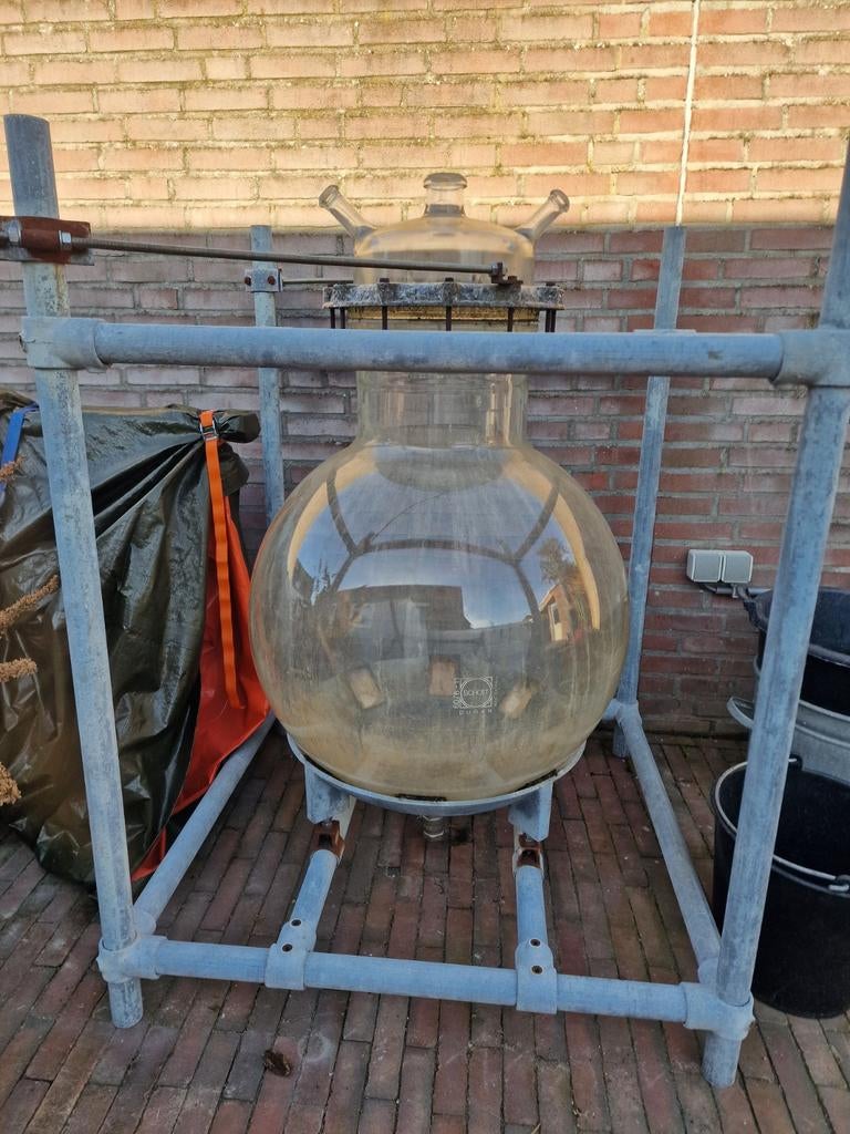 Grote Schott Duran Glazen Kolf - West Germany, Antiek en Kunst, Ophalen of Verzenden