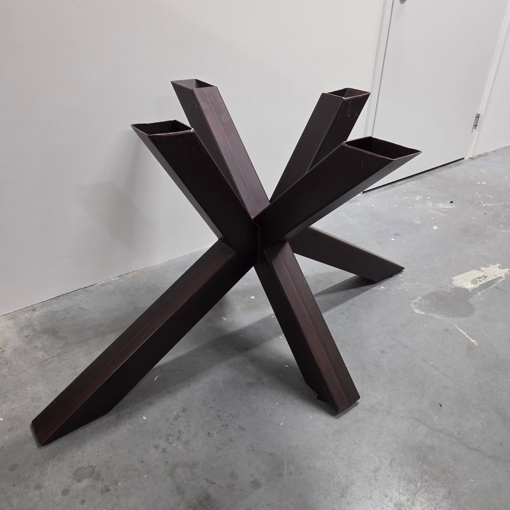Tafelpoot / Metalen matrix kruispoot tafel, Huis en Inrichting, Tafelonderdelen, Ophalen, Tafelpoot, 50 tot 100 cm, 50 tot 100 cm