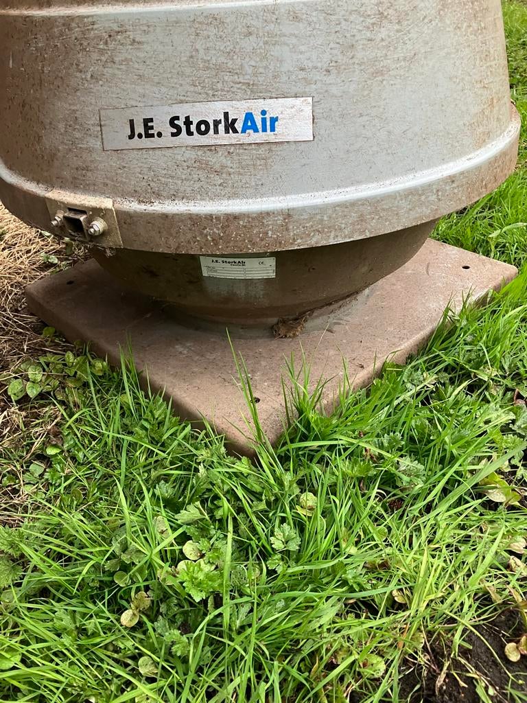 J.E. StorkAir dakafzuigkap- Gebruikt, Ophalen, Gebruikt, Ventilator en Afzuiger