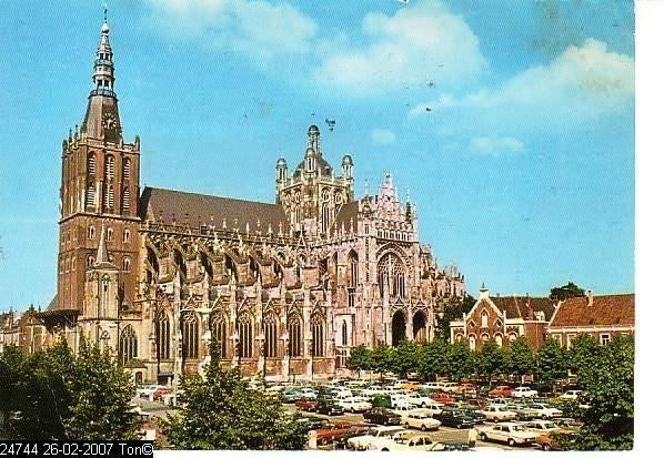 Ansichtkaart	Den Bosch	Sint-Janskathedraal, Verzenden, 1960 tot 1980, Gelopen, Noord-Brabant