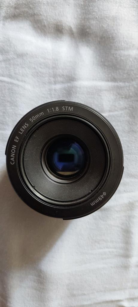 Canon EF 50MM F/1.8 STM, Ophalen of Verzenden, Zo goed als nieuw, Standaardlens