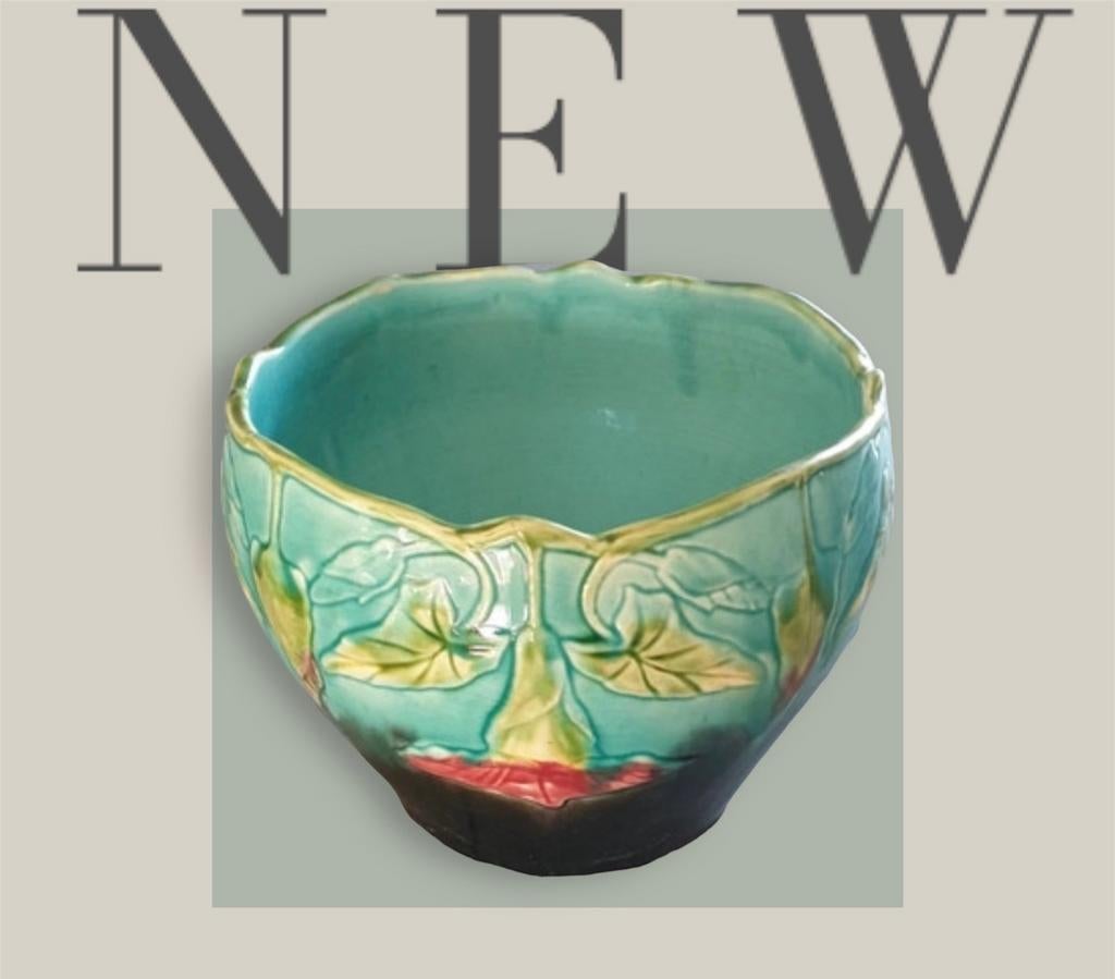 French majolica cachepot Orchies plantenpot antiek, Antiek en Kunst, Verzenden