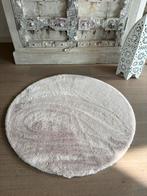 Beige fake fur kleed ø 90cm, 50 tot 100 cm, Beige, Zo goed als nieuw, Rechthoekig