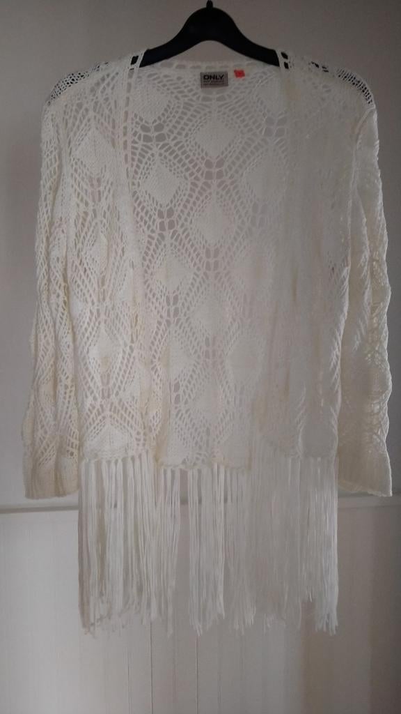 Gehaakt dames vest Ibiza style boho stijl Only maat S, Only, Wit, Nieuw, Ophalen of Verzenden