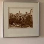 Rob Houdijk Rome het Forum 1988 aquarel passepartout + lijst, Ophalen of Verzenden