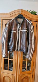Lookwel Vintage Leren Motorjas - Bruin met Protectie, Motoren, Kleding | Motorkleding, Heren, Jas | leer, Ophalen of Verzenden