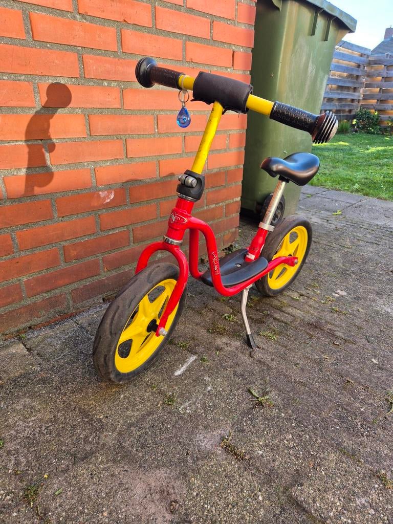 Puky loopfiets rood/geel, Ophalen, Gebruikt, Loopfiets